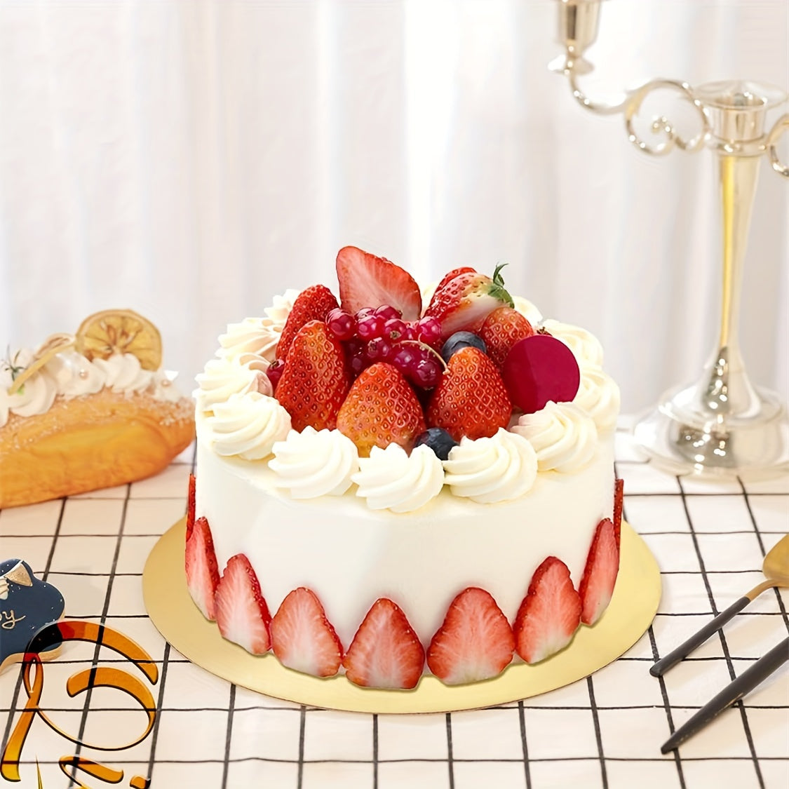 10 dona oltin tort taxtalari, aylana shaklidagi, bir martalik, oziq-ovqat uchun, yog'ga chidamli