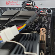 Cable de reducción de velocidad del ventilador PWM 2/4pcs para caja de ordenador, adaptador de corriente de 3Pin 4Pin