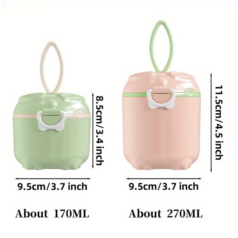Food Storage Container Reusable PP Material Spill-Proof Green Apricot 2L