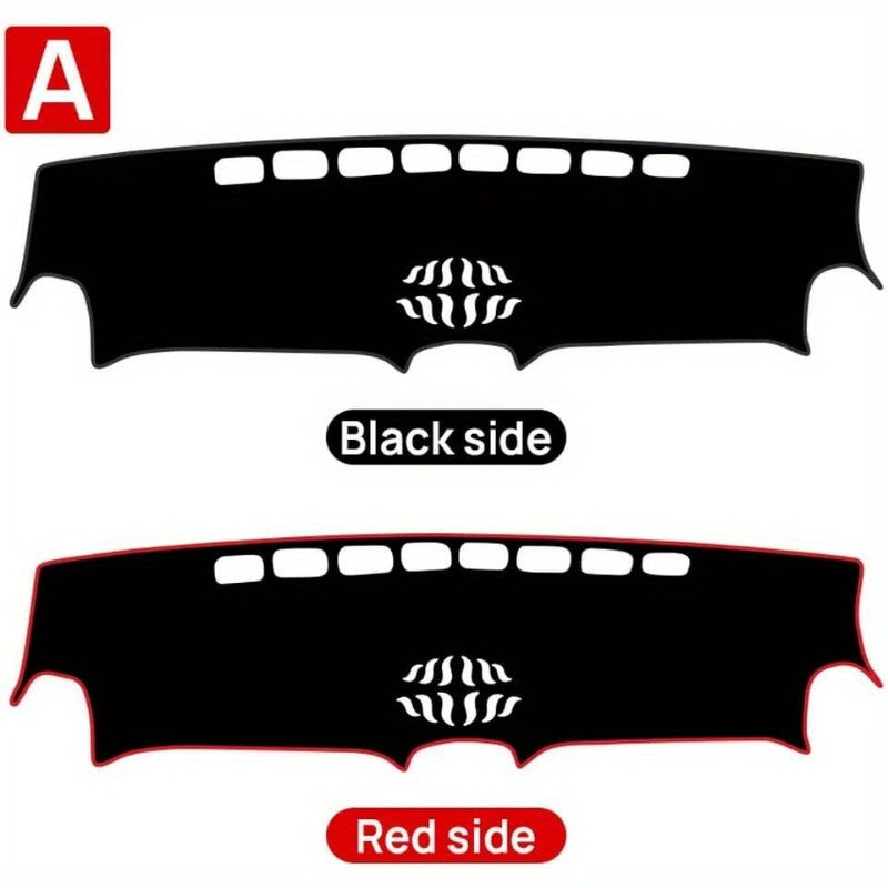 Чехол для приборной панели автомобиля против царапин, интерьер, красная боковая часть для внедорожника
