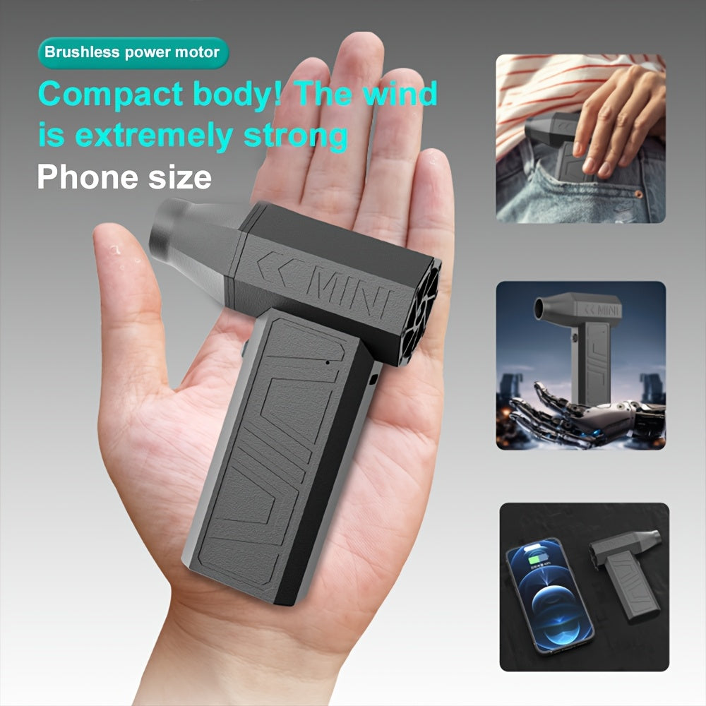 Compact Turbo Jet Fan 90000 RPM Rechargeable Brushless Motor for Home Car Cleaning