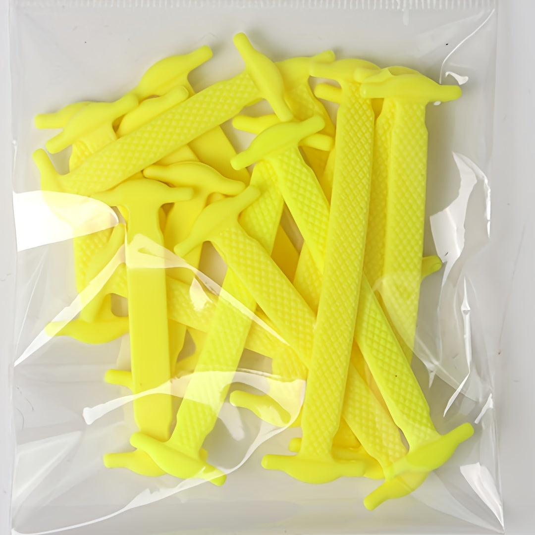 16-Pack Elastic No-Tie Lazy Shoe Laces for Sneakers, Slip-On Sports Shoes