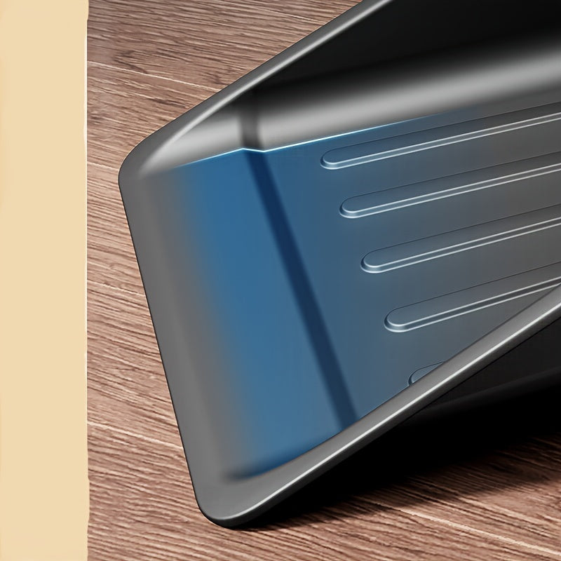 Mustahkam metall supurgi va chang to'plagich to'plami, uzoq zanglamaydigan po'lat tutqichi bilan, uy, oshxona, yotoqxona, ochiq joy va patio tozalash uchun ideal. Oson foydalanish uchun turadigan dizayn.