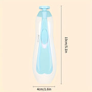 Electric Baby Nail Trimmer 6-in-1 Safety Grooming Kit with LED Light and Grinding Pads for Infants and Toddlers