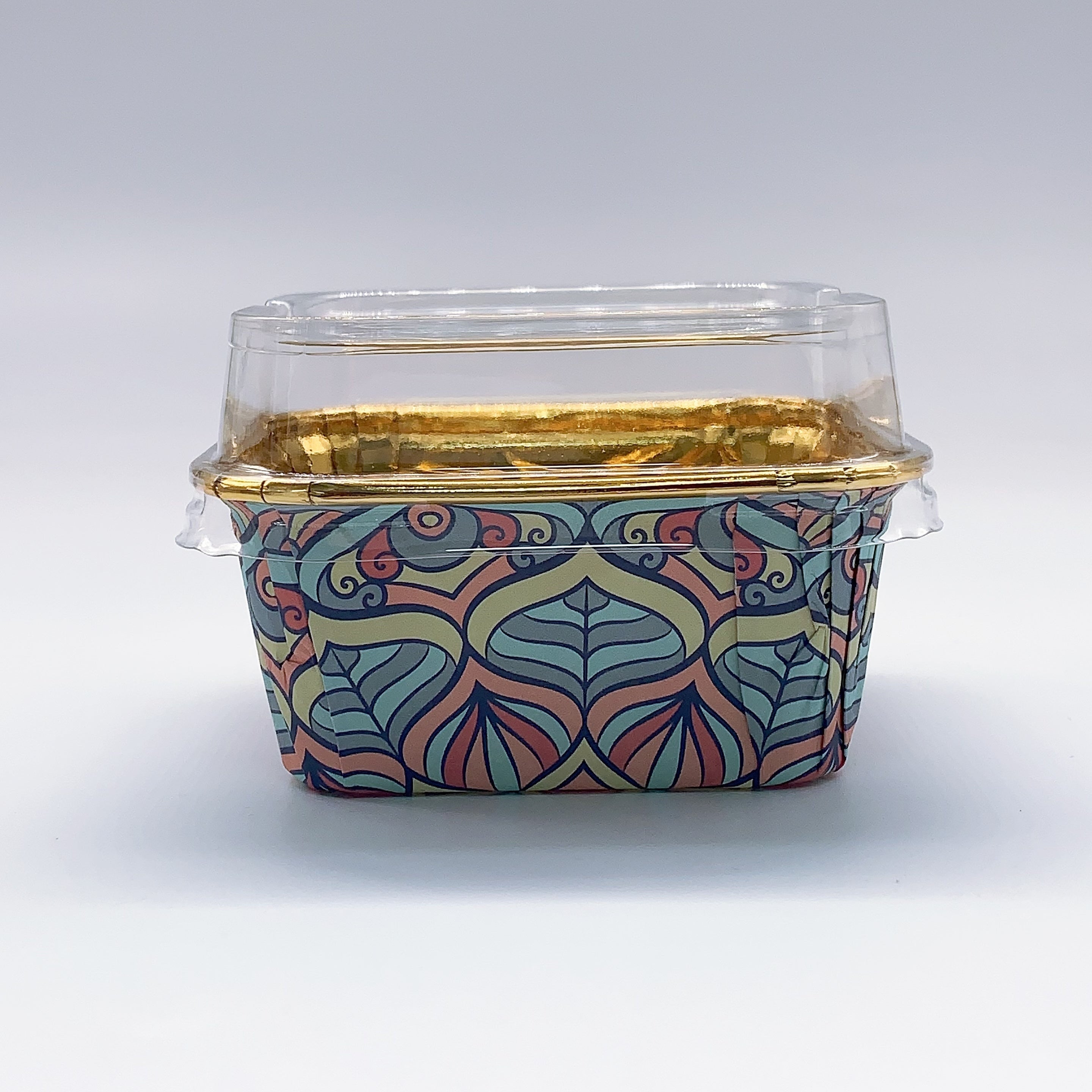 50 ta Boho uslubidagi issiqqa chidamli qog'oz keks uchun shisha, foydalanishga tayyor, yog'ga chidamli tort choynaklari