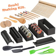 Sushi Making Kit for Beginners 22 Pieces with Rice Roller Mold and Kitchen Tools