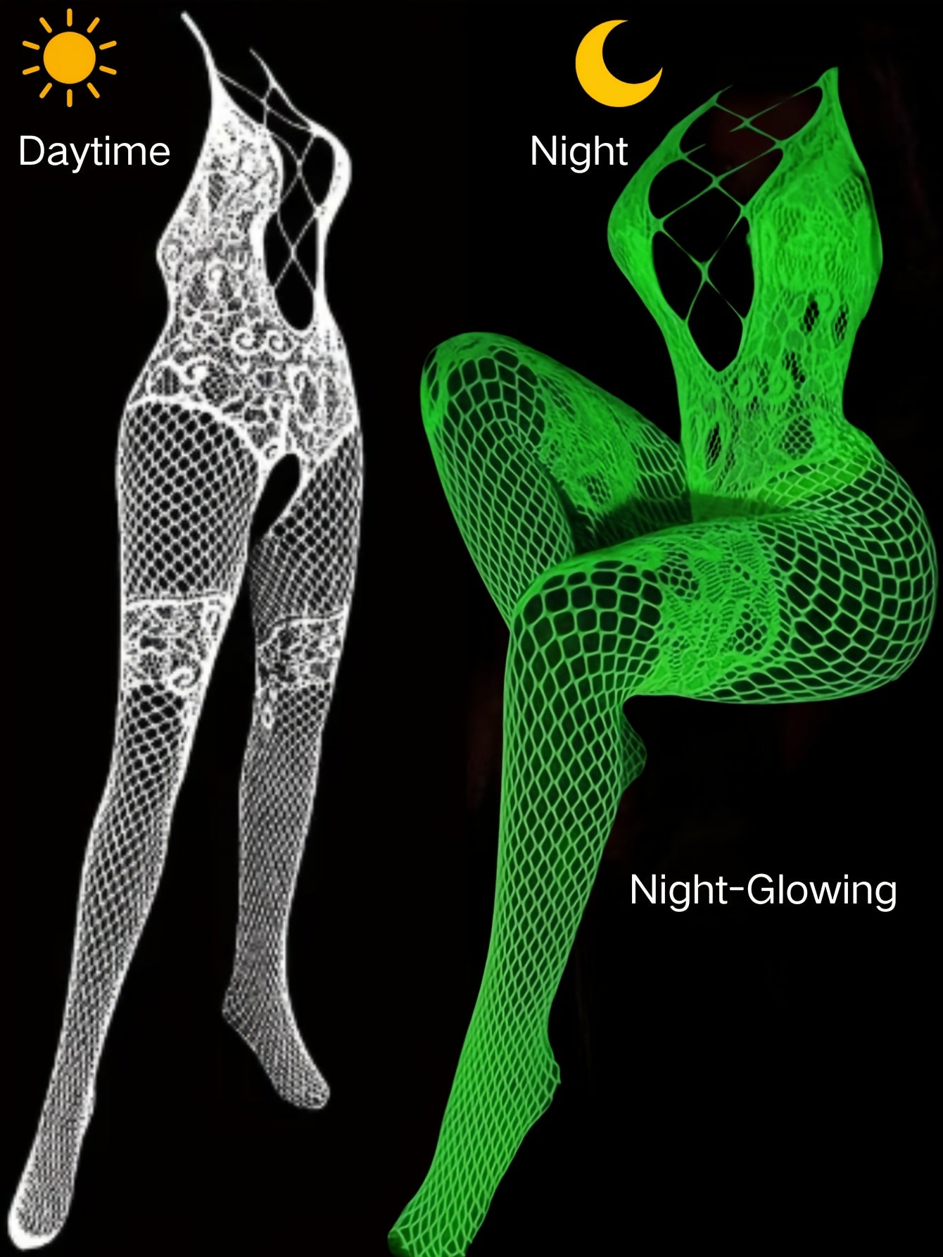 Бодисьют с открытым пахом и сетчатым материалом большого размера, зеленый