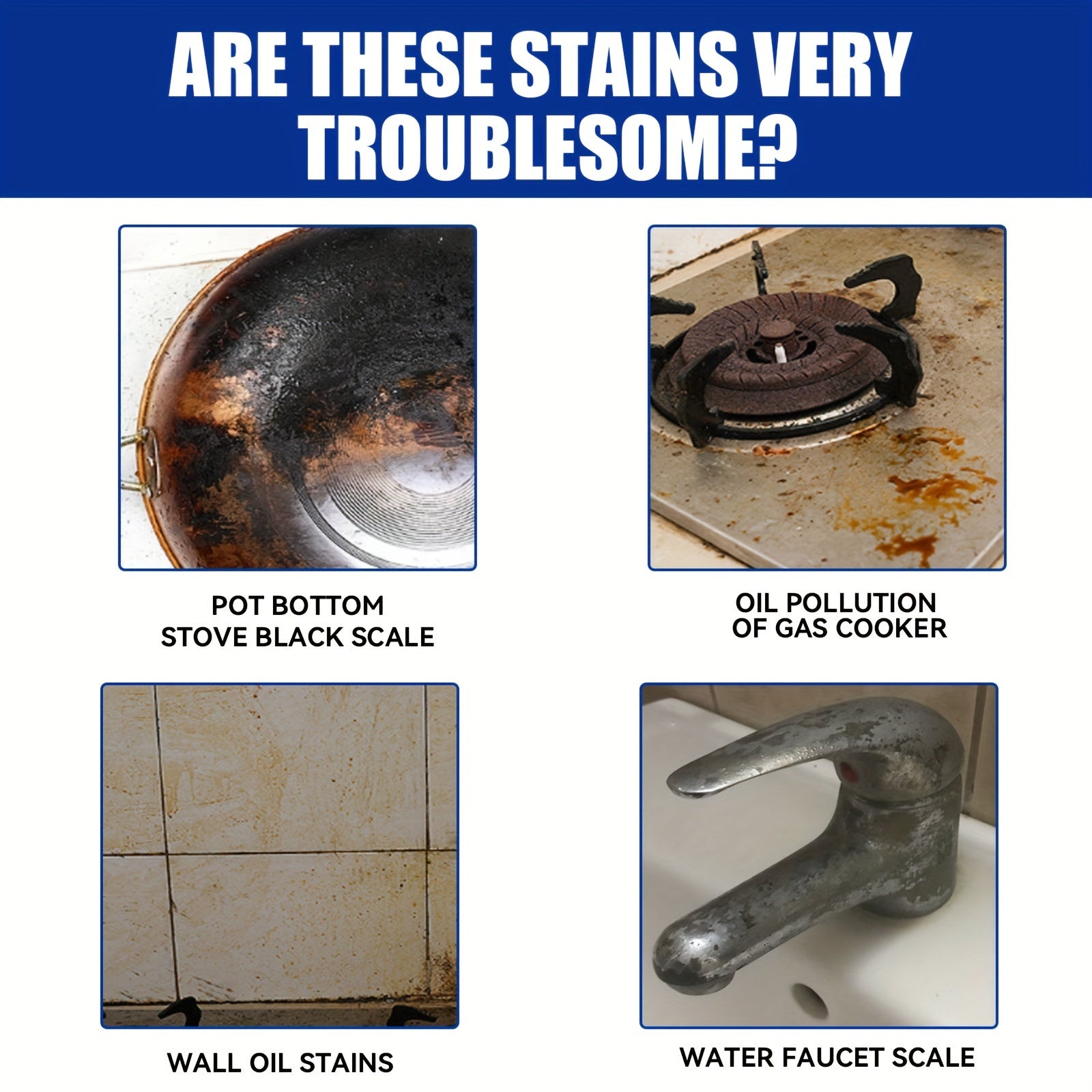 Qozon, qozonlar va yog' qoldiqlarini chuqur tozalash uchun oshxona tozalovchi jel