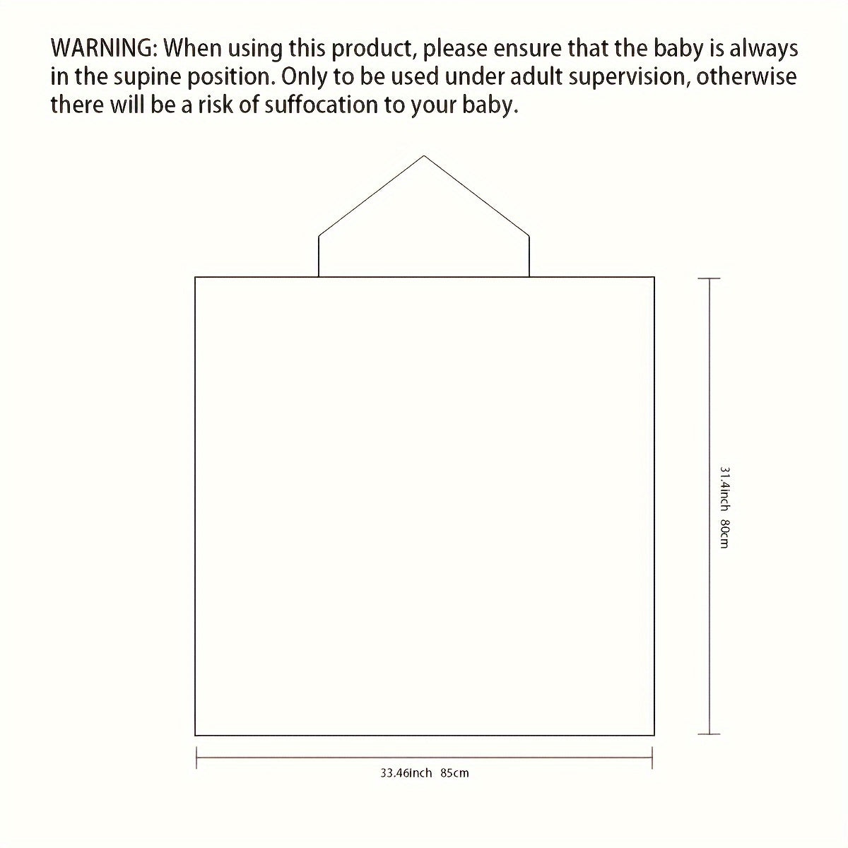 Baby Blanket Khaki Striped Hooded Plush Stroller Cozy Gift