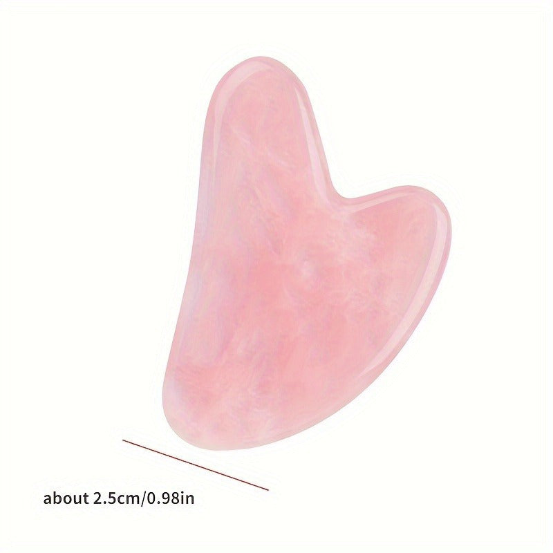 Facial Roller and Scraper Set Double-Headed Heart-Shaped ABS Manual Skincare Tools