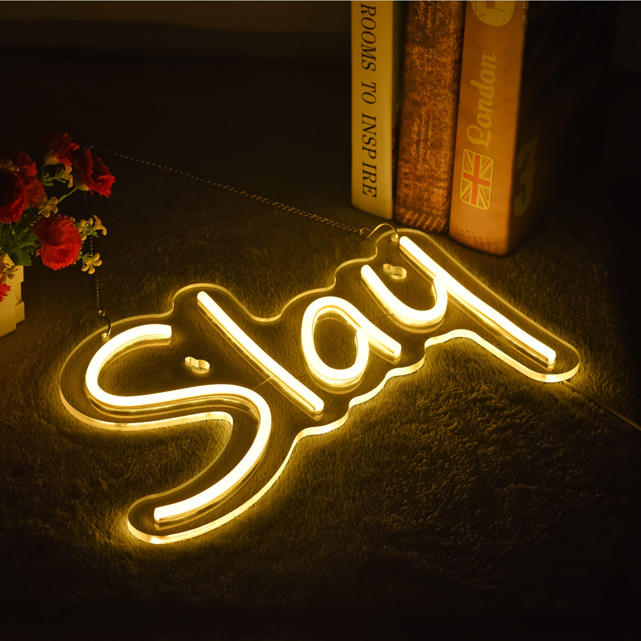 Neon Sign Light for Bedroom Wall Decor USB Powered LED Dorm Cute Bratz Aesthetic