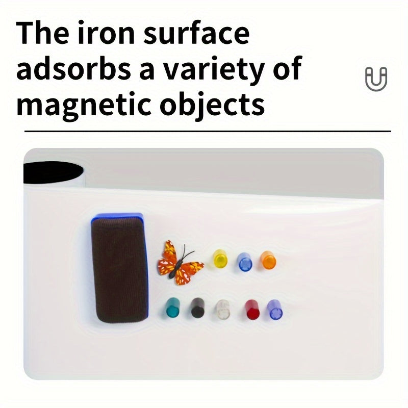 Magnetic Whiteboard Sheet PET Surface Easy Stick Peel Markers Accessories Home Office