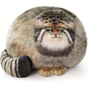 Kawaii Pallas Cat Plush Body Pillow for Pet Lovers and Room Decor