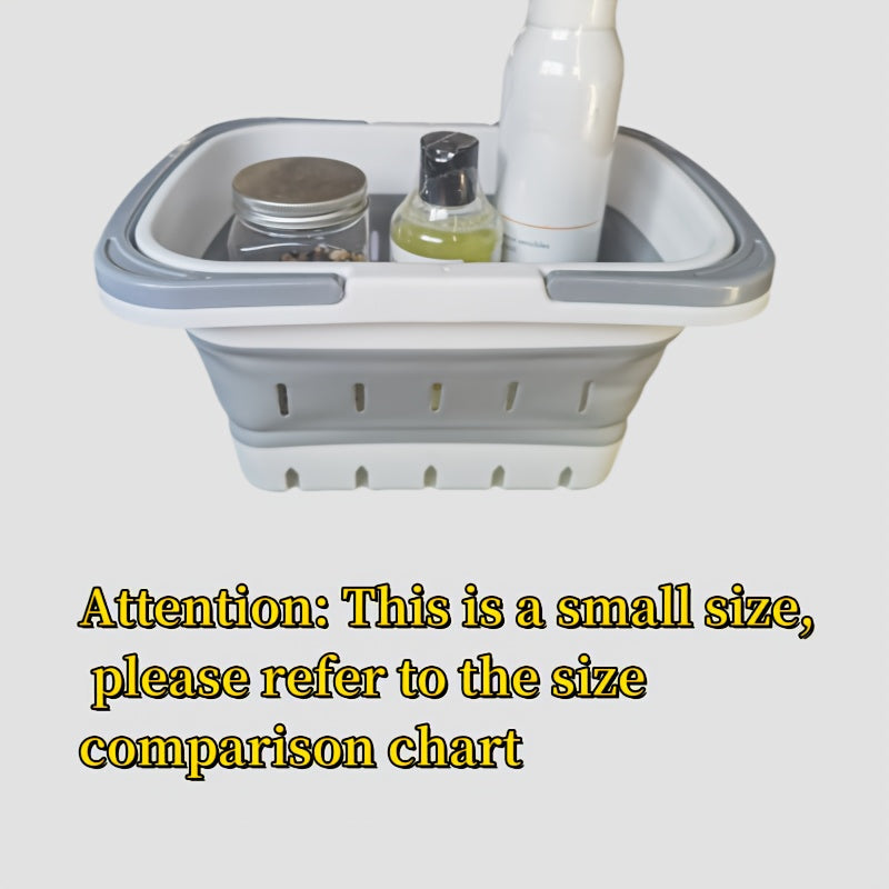 Cesto de ropa rectangular de plástico con asas para almacenamiento en baño y dormitorio