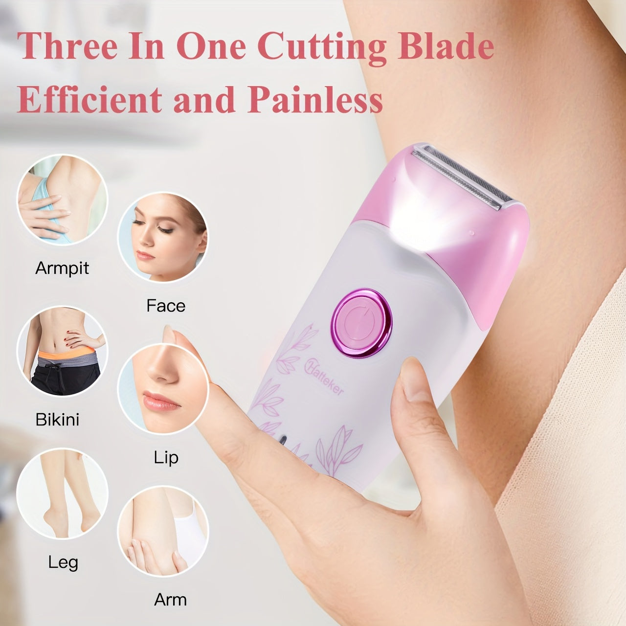 Women's 2-in-1 Electric Hair Remover Multi-Function Underarm Trimmer