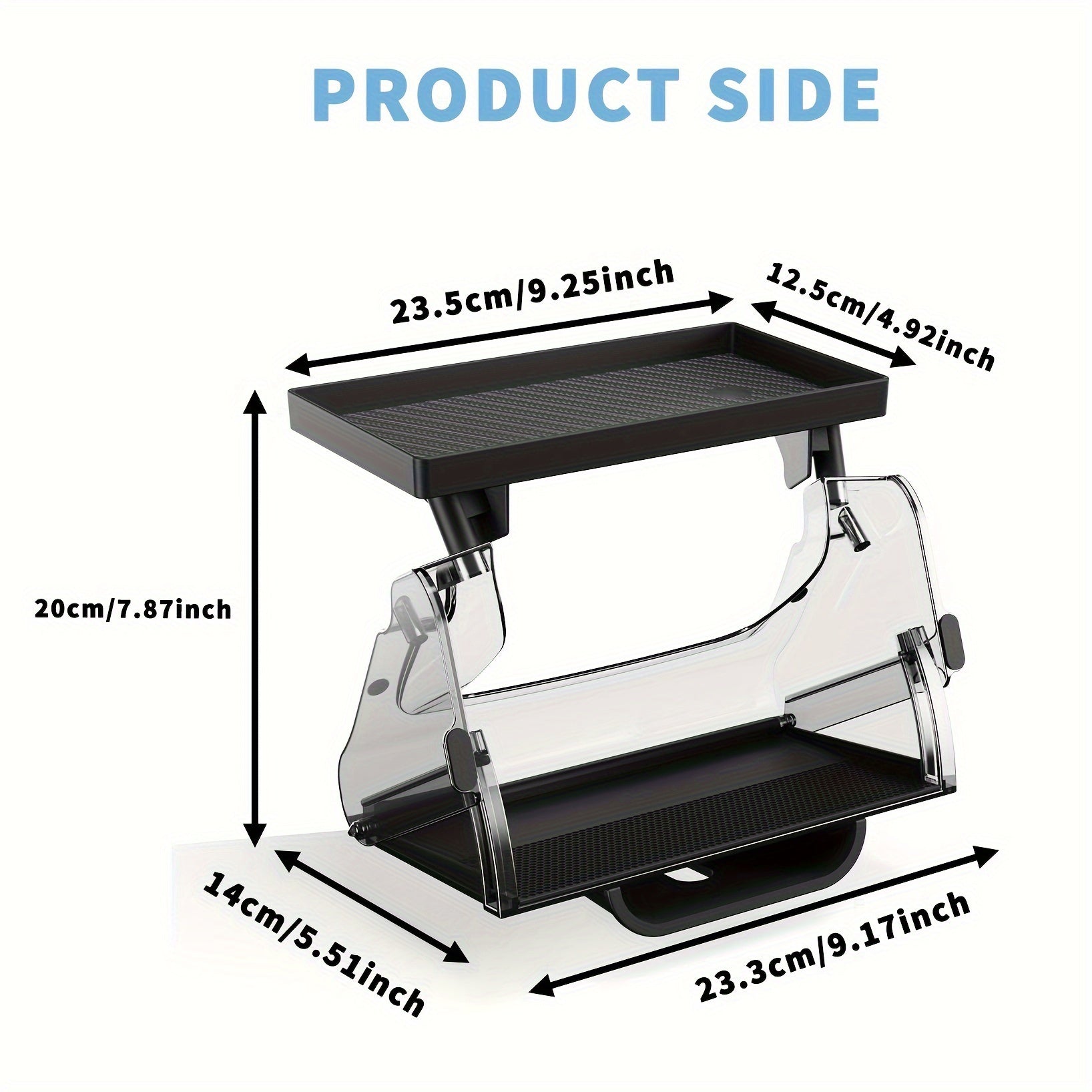 Car Interior Organizer for Tesla Model Y and 3 PC Material Under Screen Storage