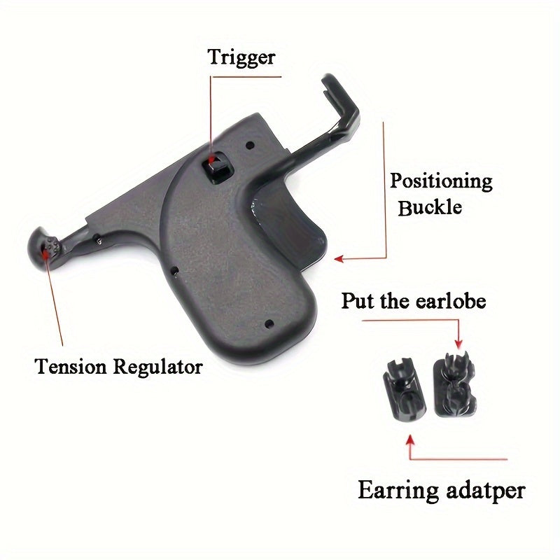 Ear Piercing Kit for Salon and Home Use Sterile Piercer Machine and Studs