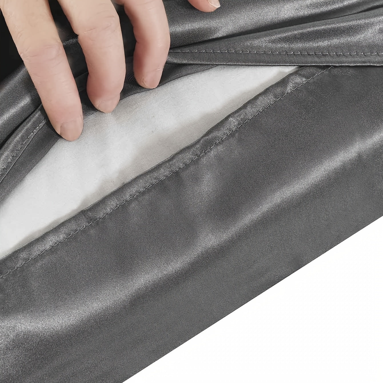 Juego de 2 fundas de almohada satinadas hipoalergénicas de poliéster con cierre de sobre 200gsm