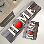 Qalin, sirpishga qarshi, suv o'tkazmaydigan oshxona mato to'plami, ifloslanishga chidamli va mashina bilan yuviladigan pol gilamlari