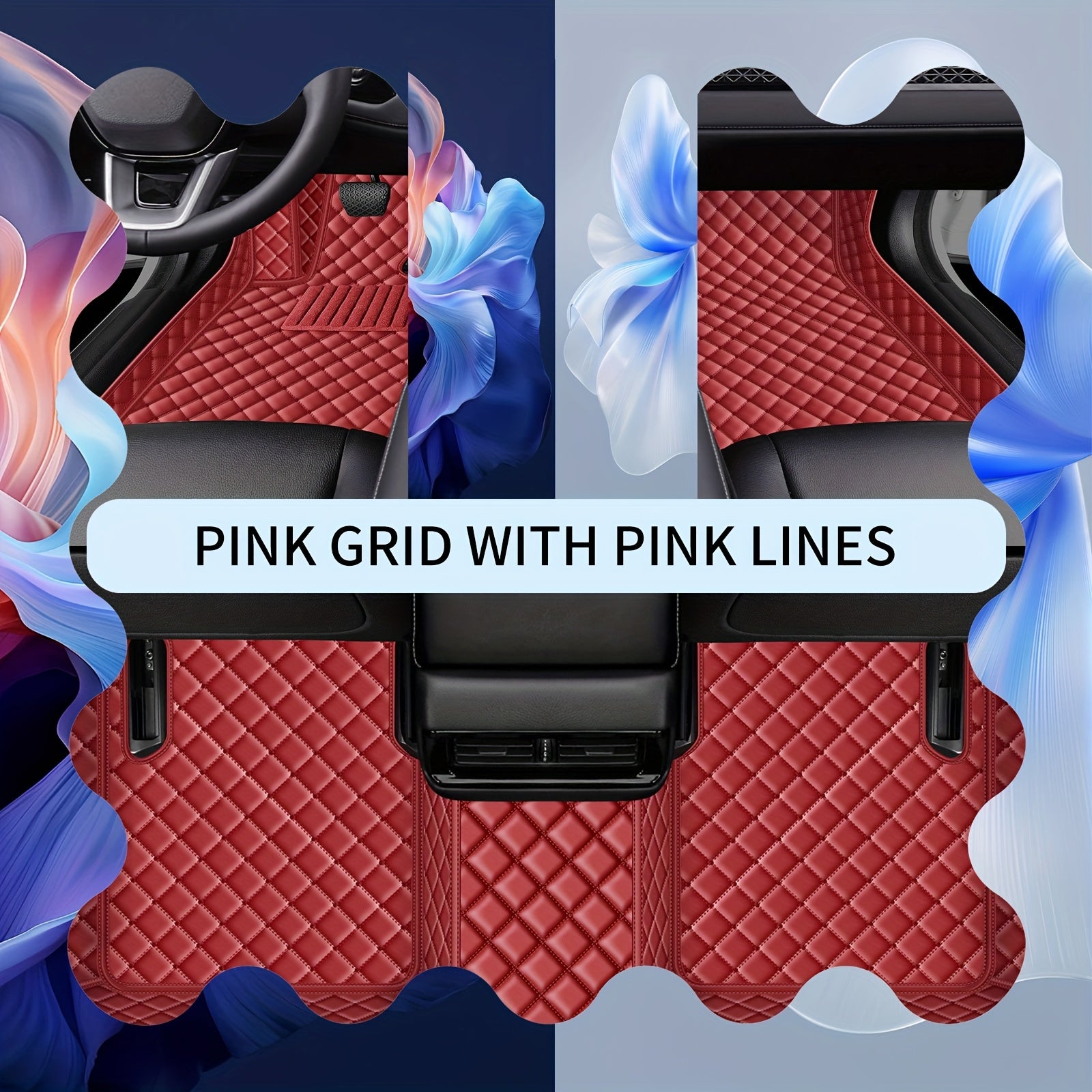 Car Floor Mats PUPU Leather Waterproof All-Weather Set for Sedans