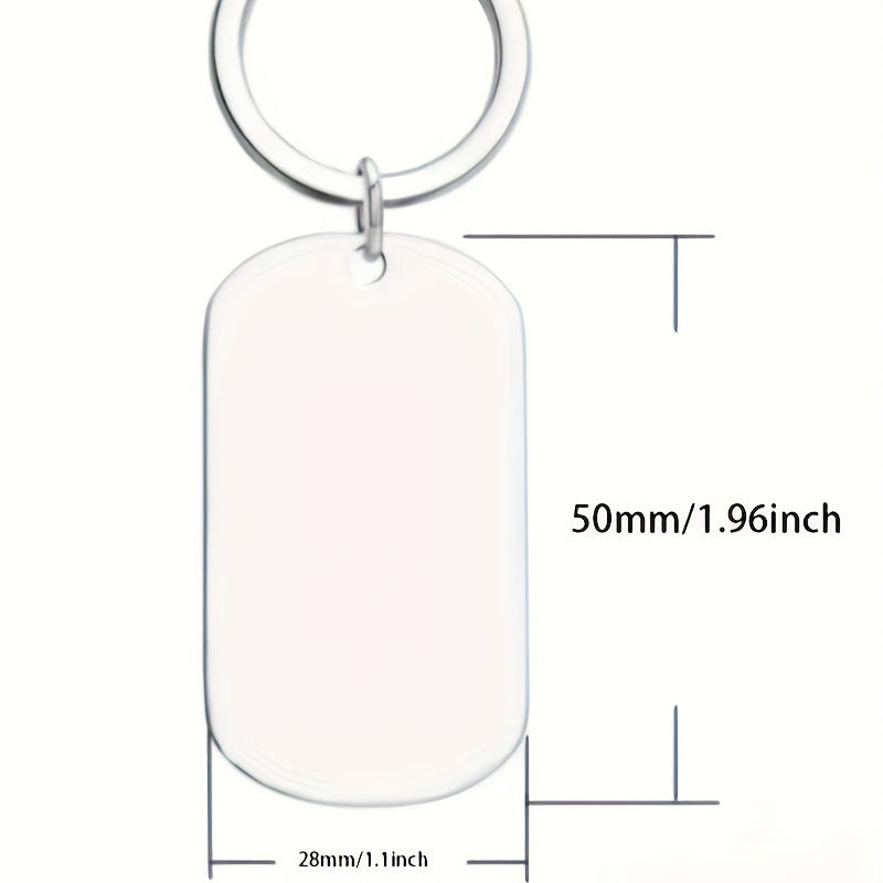 Stainless Steel Keychain with Blessings and Motivation for Friends Family Colleagues