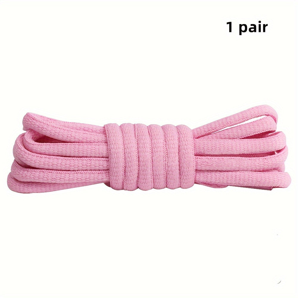 Unisex Classic Nylon Half Round Shoelaces for Sneakers 100cm-120cm