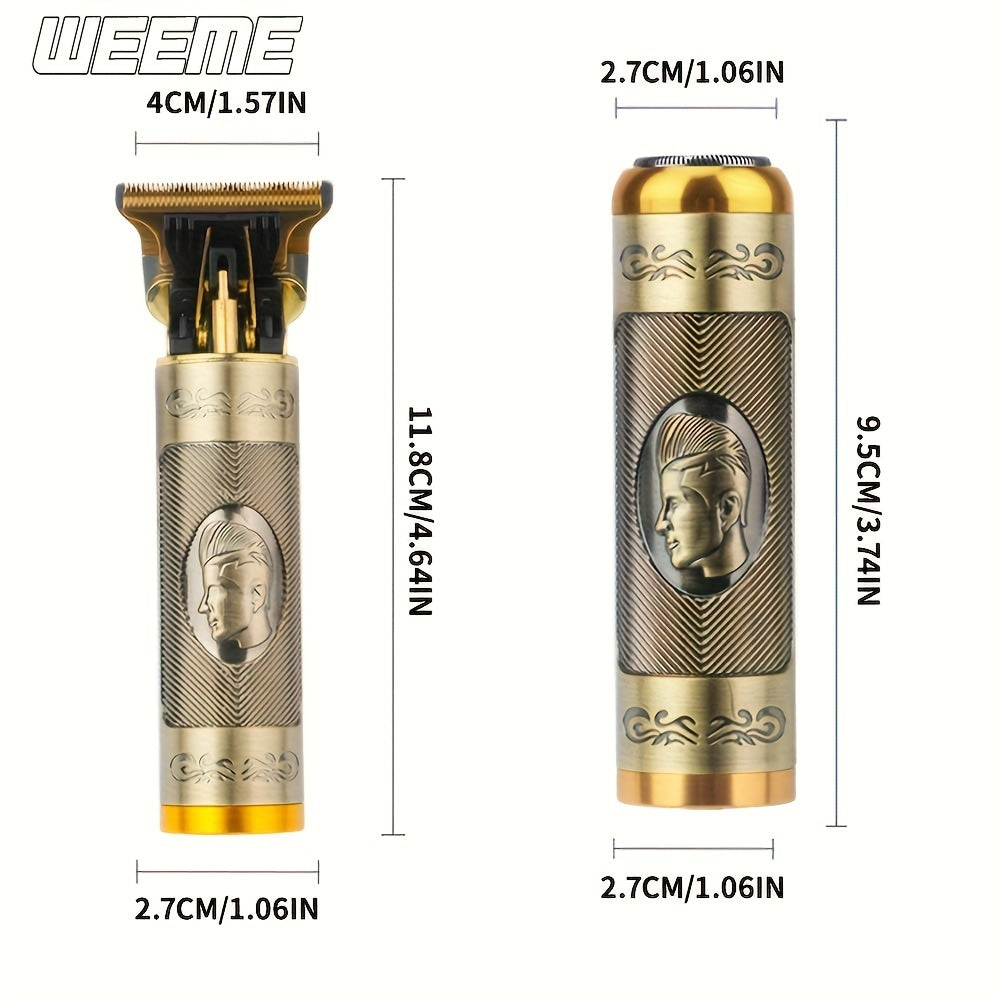 3-in-1 Hair Care Set Electric Hair Clipper Ear Nose Trimmer USB Rechargeable Beard Shaver