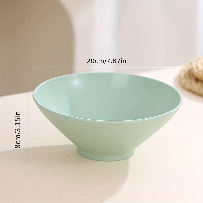 1 yoki 4 ta mustahkam 8 dyuymli Lamian Noodles idishlari to'plami, 35oz sig'im, mikroto'lqinli pech va idish yuvish mashinasida xavfsiz, turli ranglarda makaron, don va atıştırmalıklar uchun ko'p qirrali.