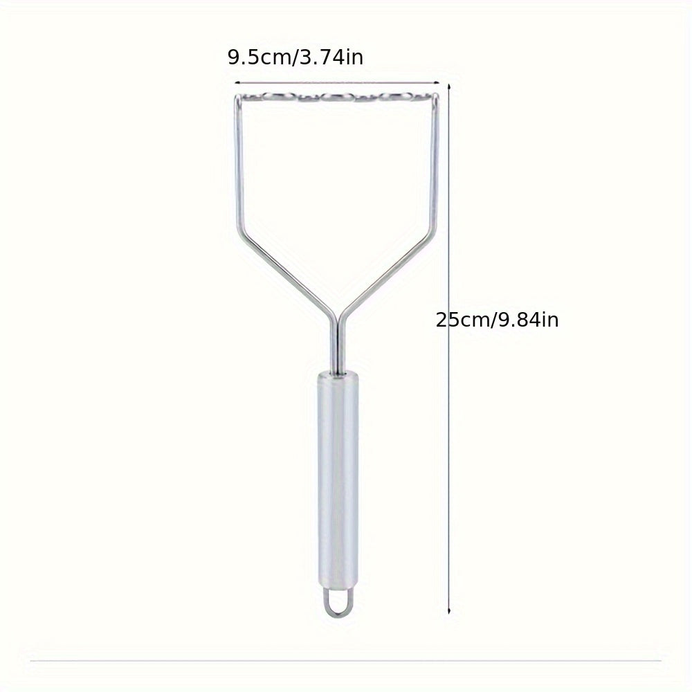 To‘g‘ri pishirilgan kartoshka uchun ishonchli oshxona asbobi - mustahkam zanglamaydigan po‘latdan yasalgan Wave kartoshka ezgich