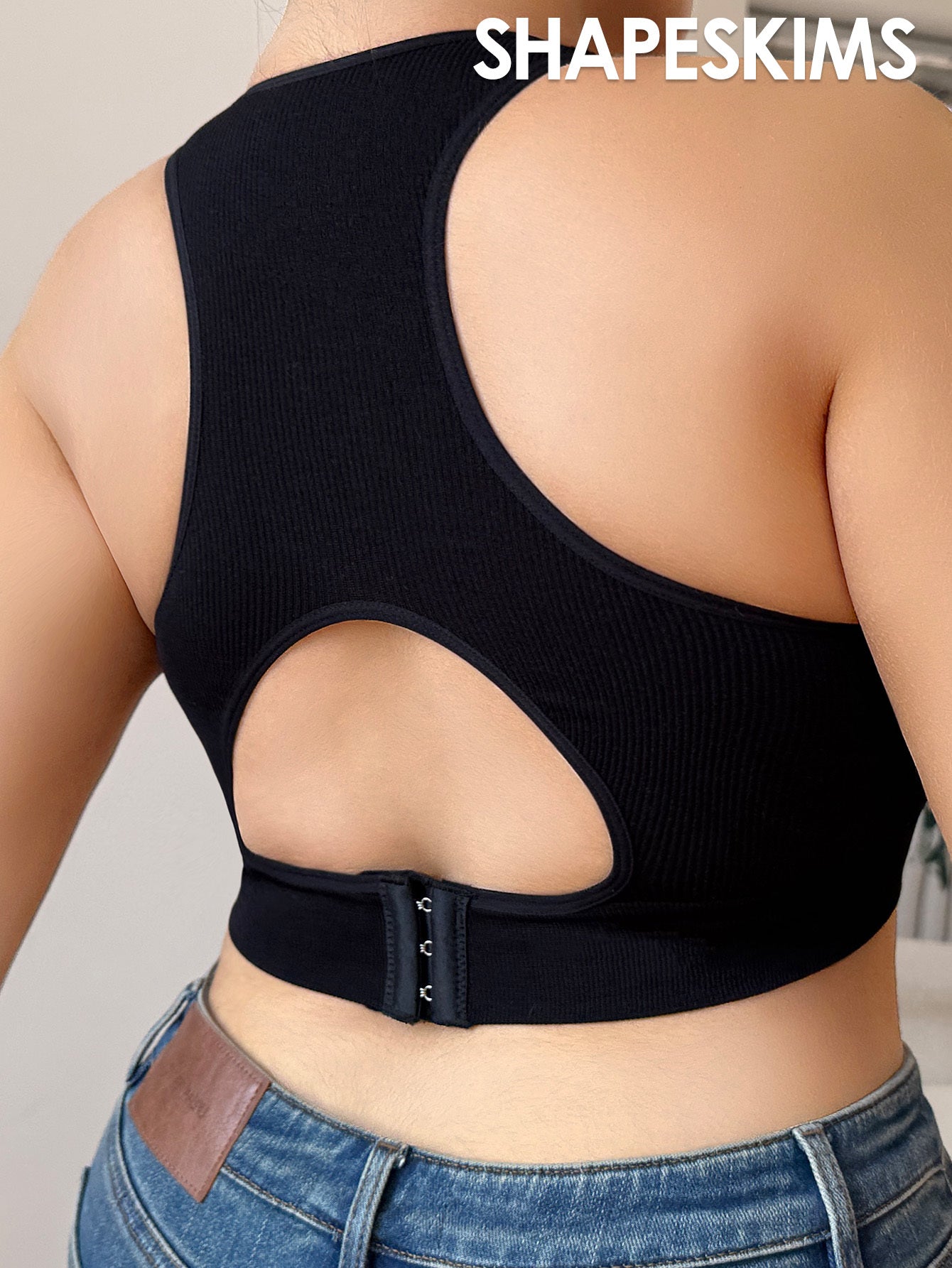 Women's Seamless Plus Size Posture Correcting Bras Athletic Support for Yoga Gym