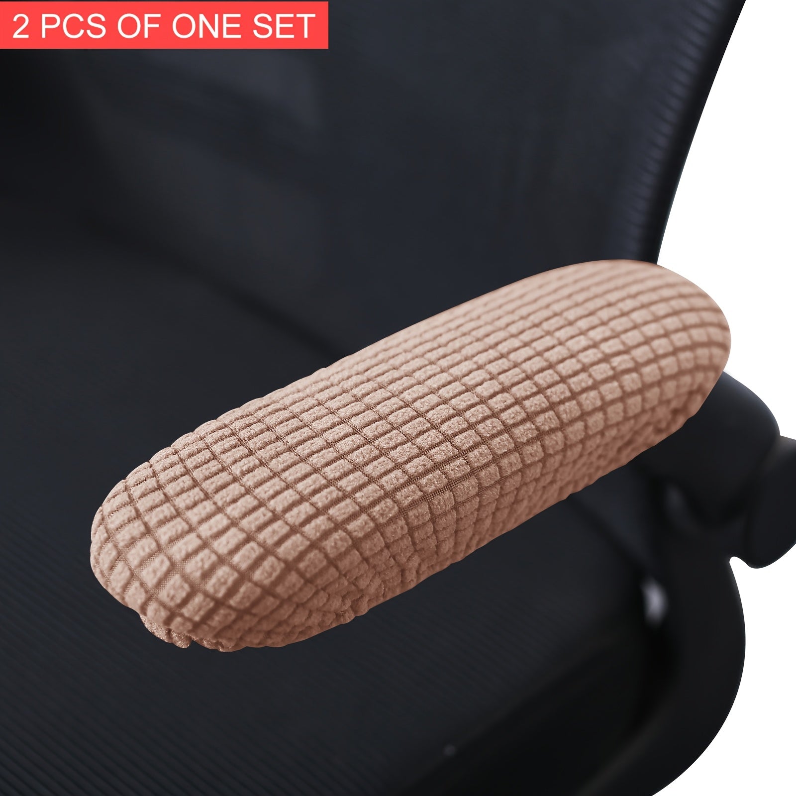 2-Pack Stretchable Polar Fleece Armchair Slipcovers Elastic Band Machine Washable