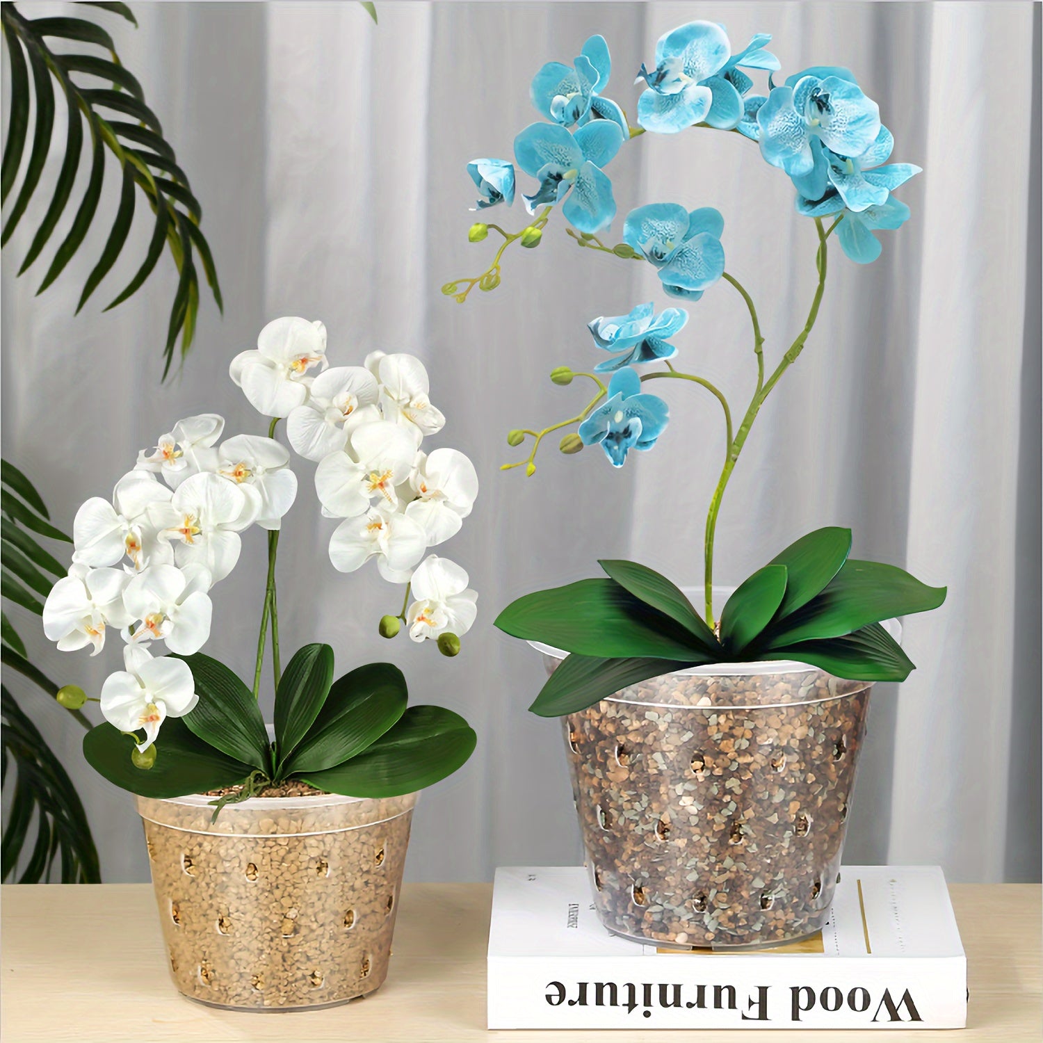 Set of 8 Transparent Plastic Seedling Pots with Drainage Holes in Various Sizes for Indoor and Outdoor Gardening