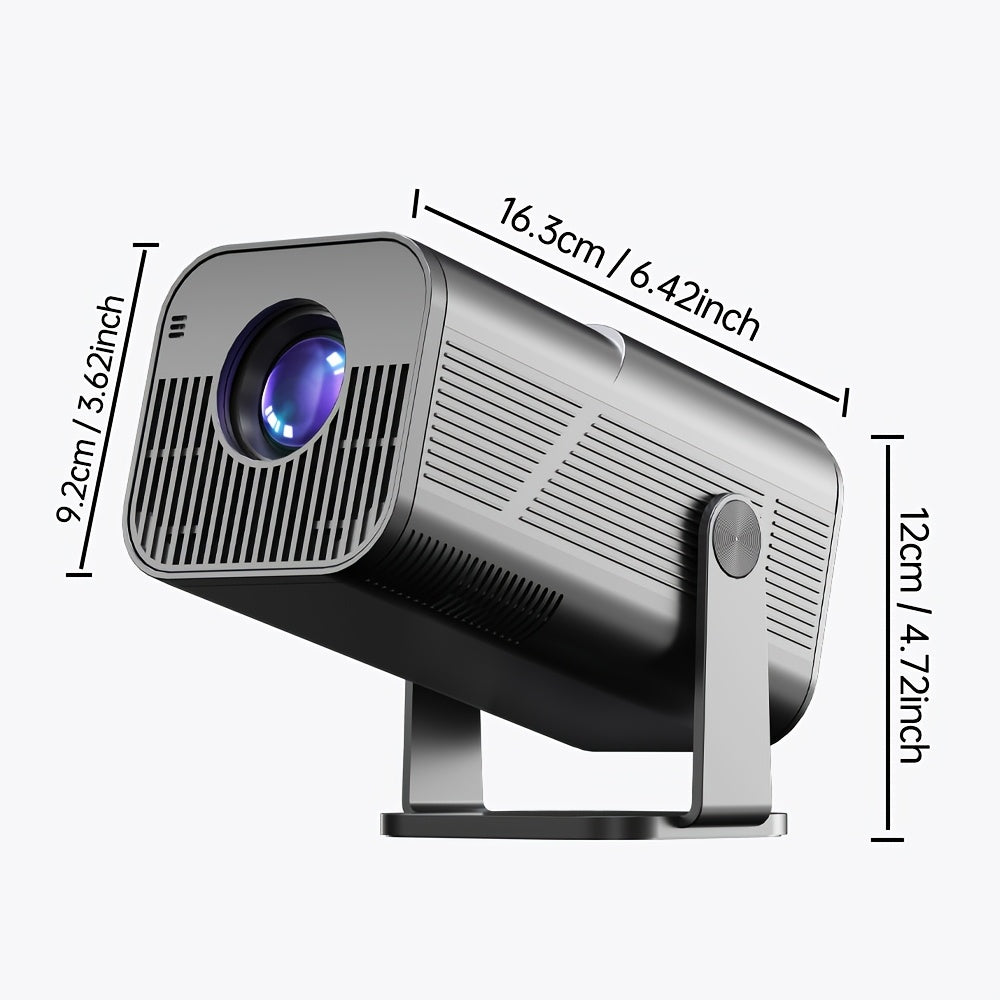 Mini 4K HD simsiz proyektor WiFi bilan, avtomatik keystone, yorqin LED, ichki o'yinlar va ofis uchun