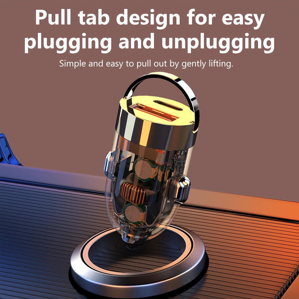 Universal USB-C Fast Car Charger 120W Male to Male Connector Travel-Friendly