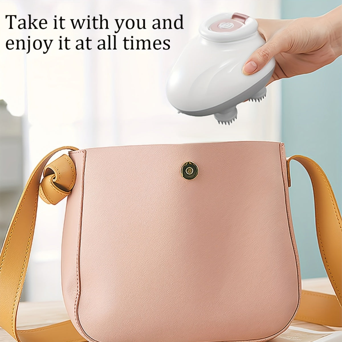 Portable Electric Scalp Massager with Moveable Claws Rechargeable Body Pressure Relief