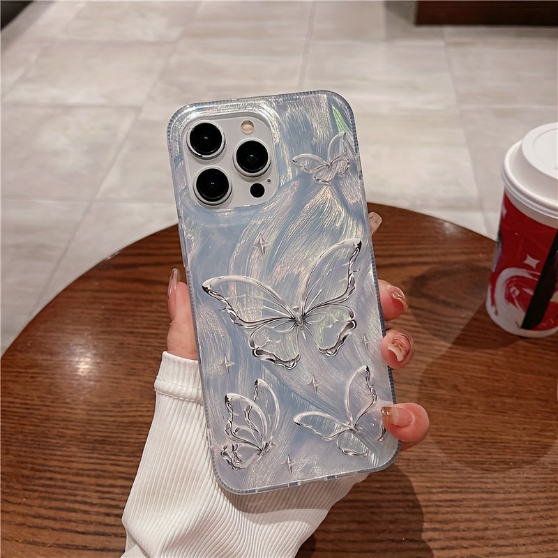 Premium Butterfly iPhone Case for Pro Max Series Gradient Camlet Shockproof Cover