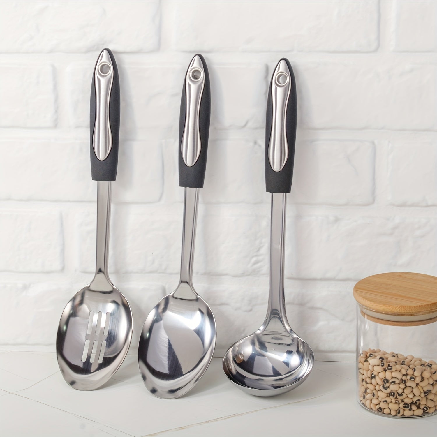 Set of 25 Stainless Steel Kitchen Utensils Non-Stick Cookware Safety Tools