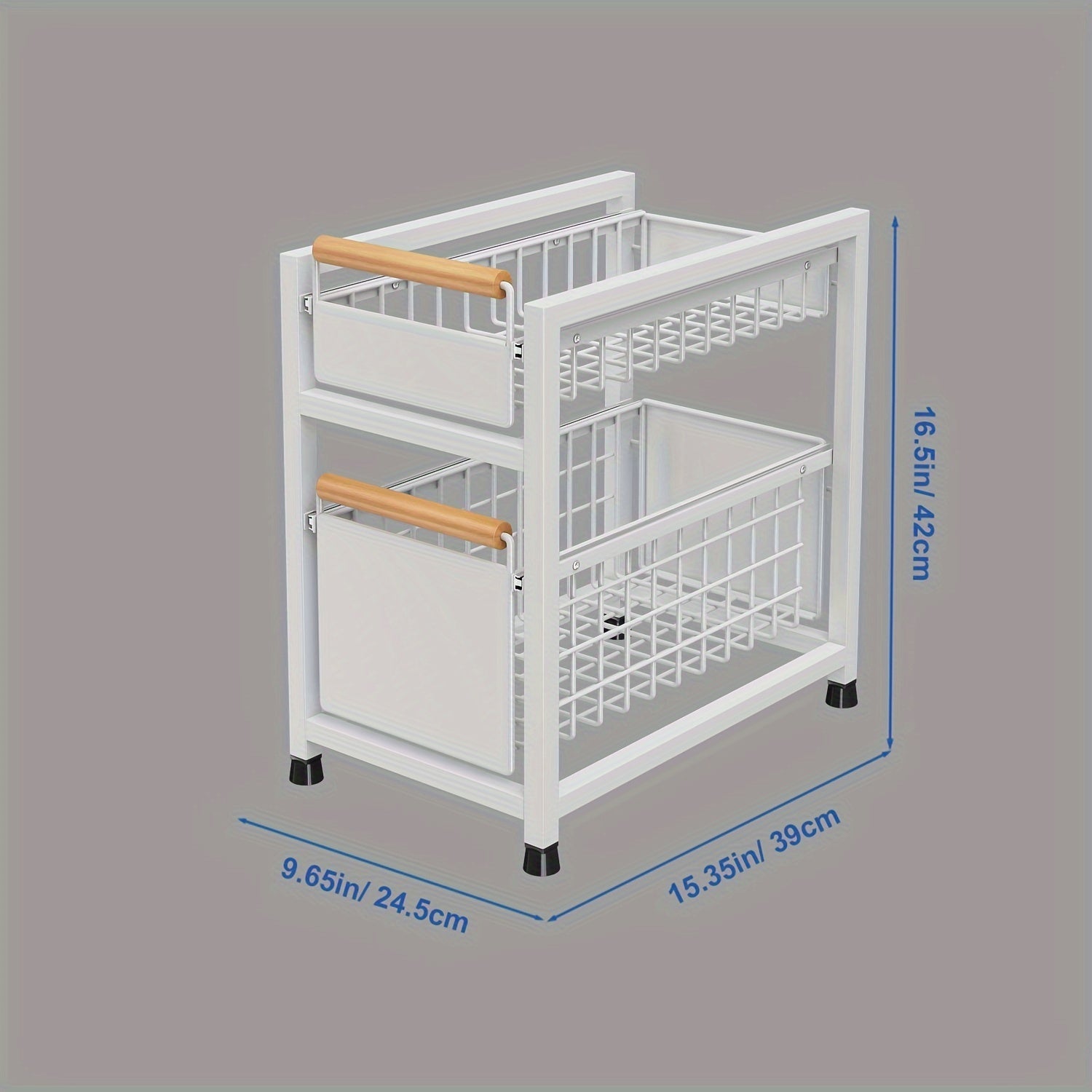 Kitchen Spice Rack Organizer Pull-Out Cabinet Storage Durable Easy Install