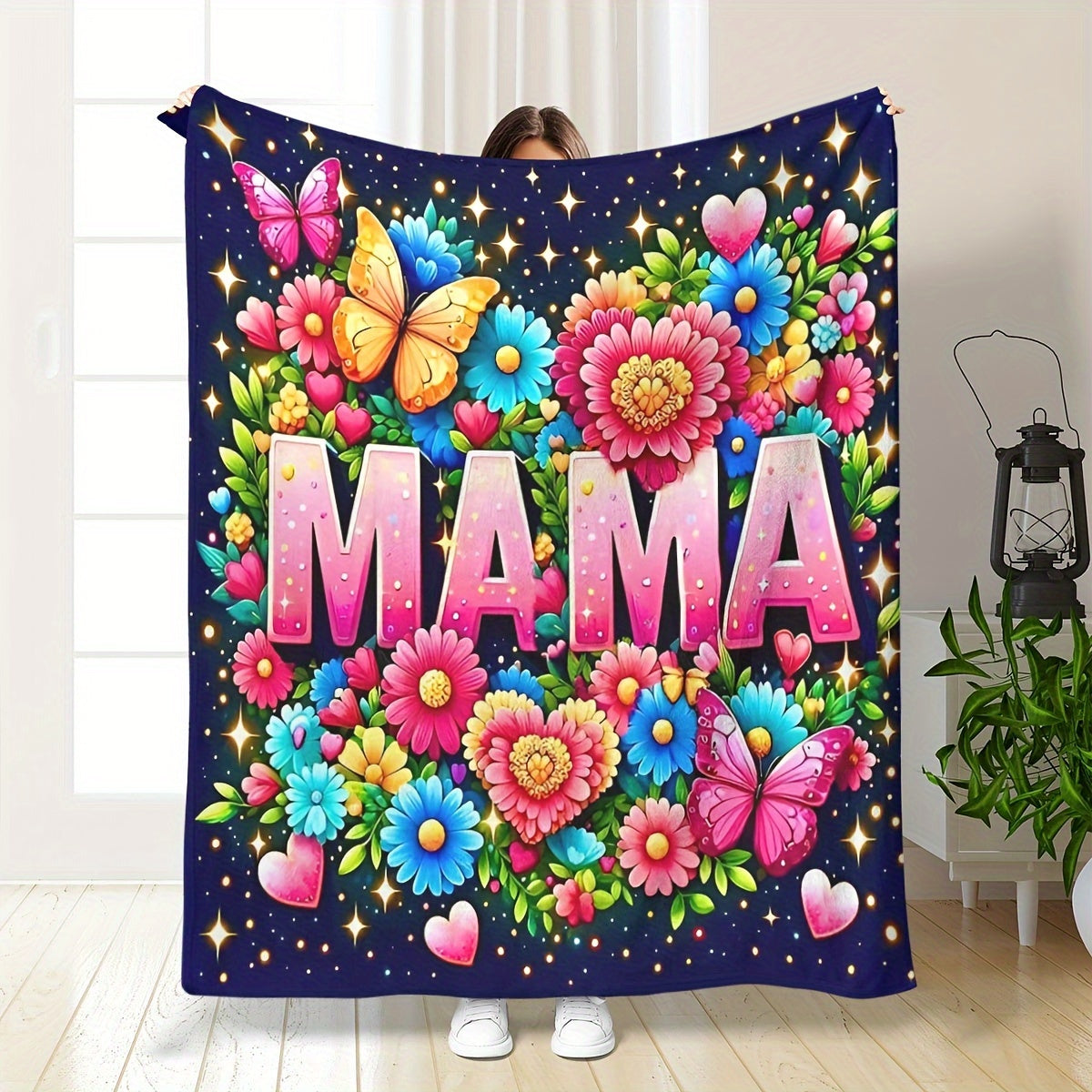 Thanksgiving Flannel Blanket for Women Warm Throw Shawl for Lunch Breaks