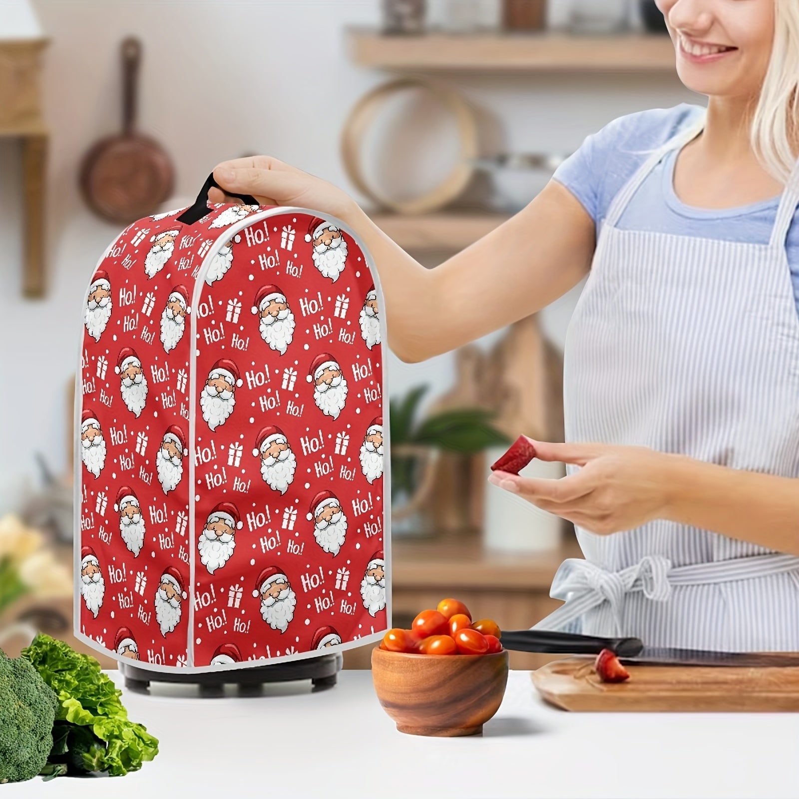 Halloween Christmas Kitchen Appliance Cover Washable Top Handle Fits Food Processors Coffee Makers
