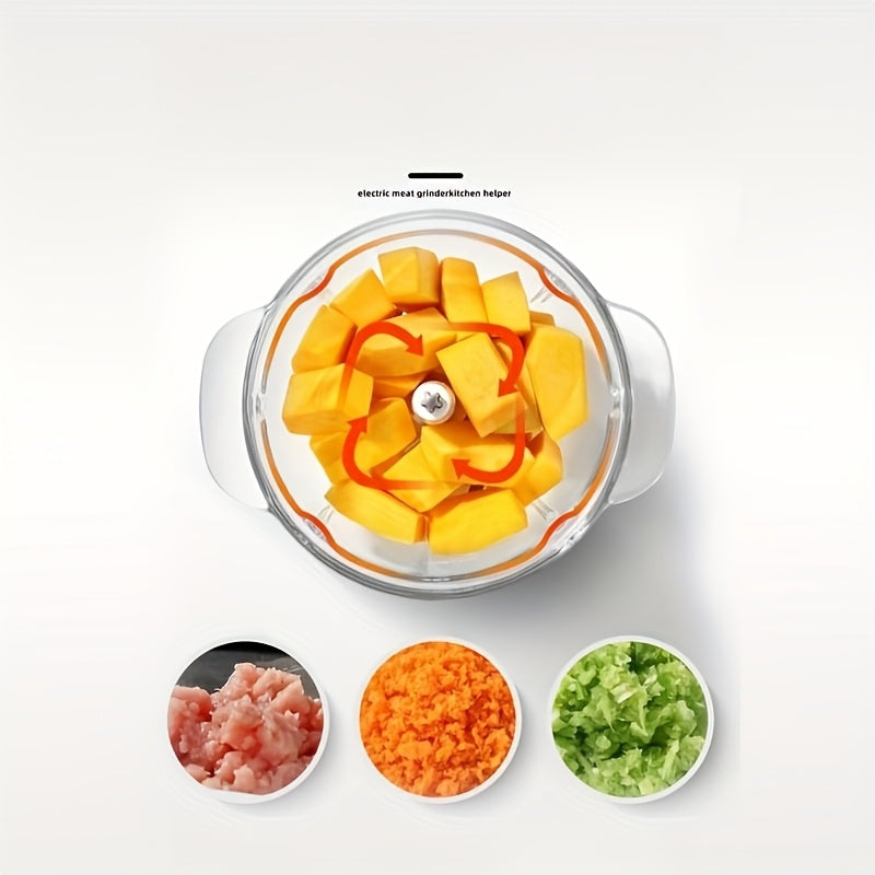 Multifunctional Food Chopper Manual Press for Vegetables Fruits Herbs Pesto