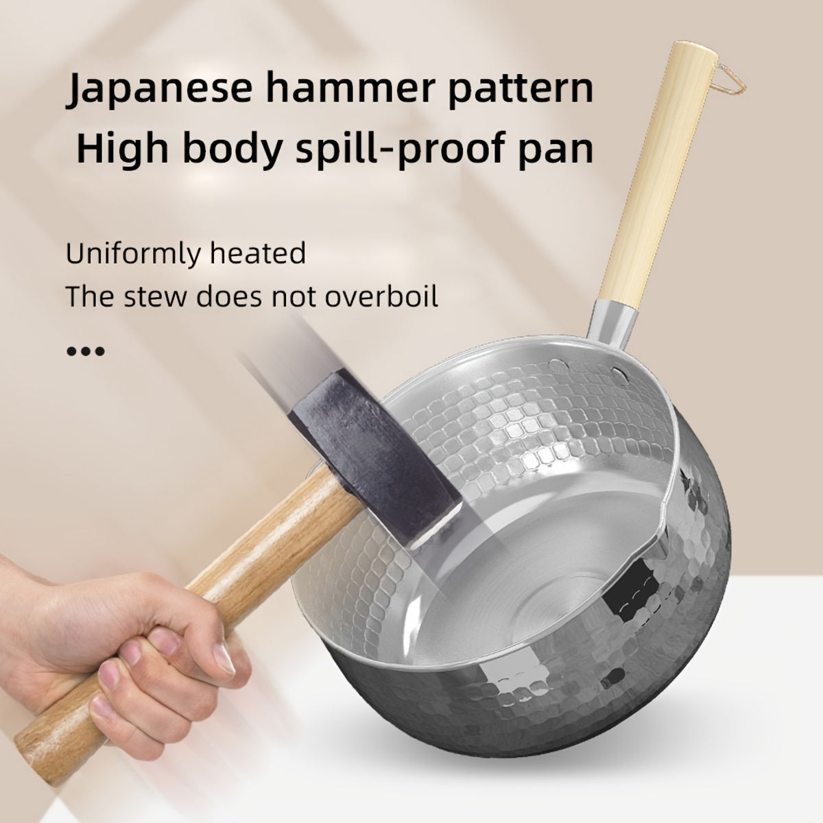 Премиум кастрюля из нержавеющей стали 304 - 1 шт., толстая, без покрытия для здорового приготовления, идеальна для супов и детских блюд