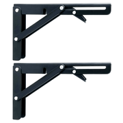 2PCS Folding Bracket Set for RV Caravan Mini Table Black Finish Car Accessories