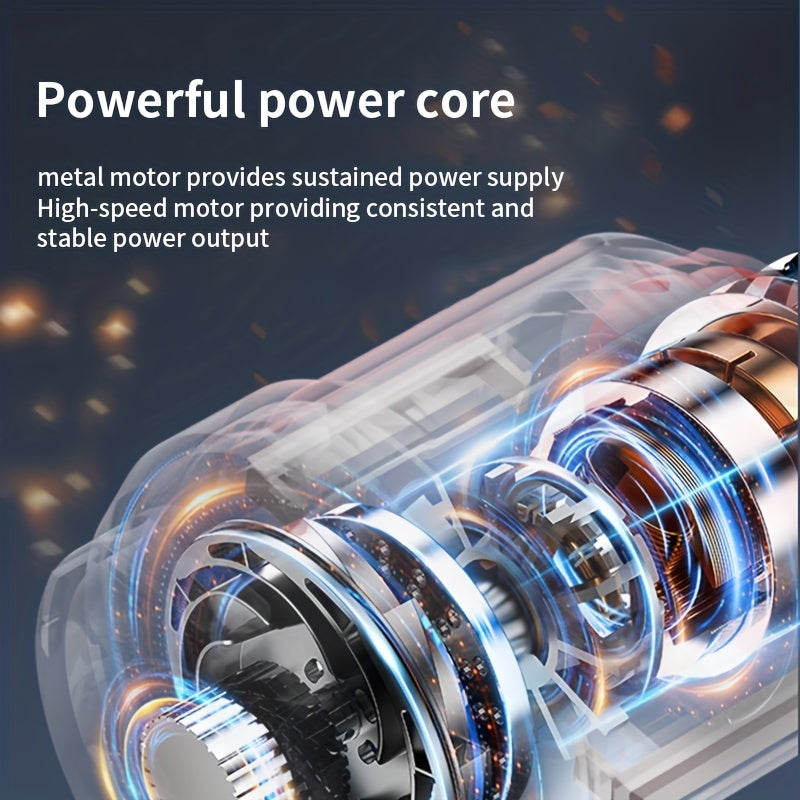 Portable Handheld Car Vacuum Cleaner with High Suction Power for Wet and Dry Cleaning