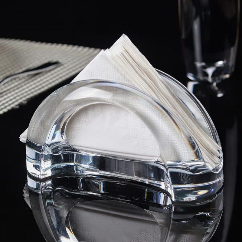 Acrylic Napkin Holder Modern Upright Design for Dining Table Kitchen Decor