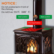 4-Blade Heat Powered Stove Fan for Wood and Pellet Stoves Eco-Friendly High Performance