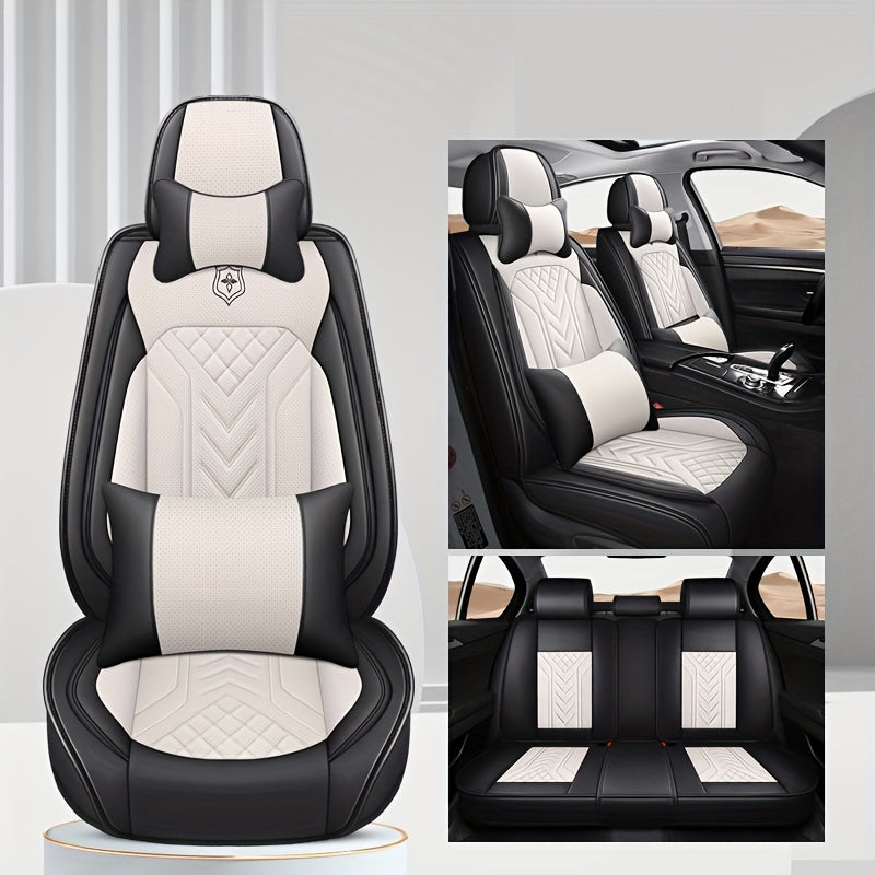 All-Season Napa Car Seat Cover for Five Seats Full Coverage Wear-Resistant