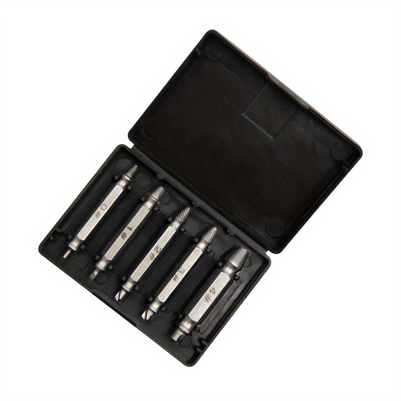 Yarim boshli qattiq boshli vintni chiqarish uchun to'plam, ikki boshli, sim va vintni chiqarish asbobi