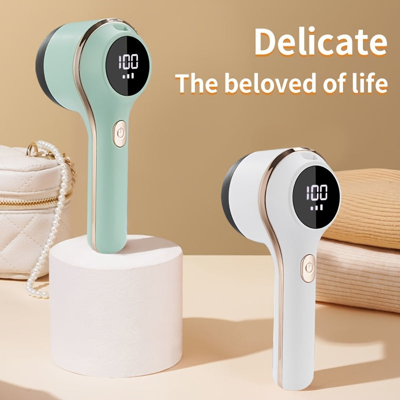 USB перезаряжаемый удалитель катышков с регулируемыми настройками, LED-дисплей. Идеально подходит для свитеров, ковров. Уход за тканью без запутывания, органайзер для одежды.