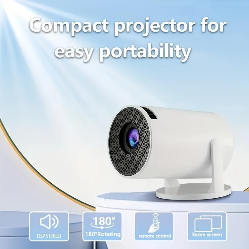 Mini Projector HD 1080p with Adjustable Projection and Smartphone Connectivity